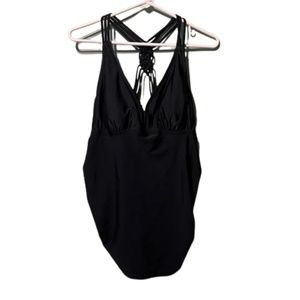 Liz Lange Maternity Swim Suit, Black, Size Medium, New with Tags